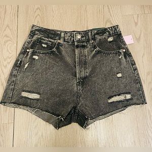 NWT Wild Fable Acid Wash Black High Waisted Cutoff Shorts